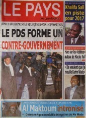 A la Une du Journal Le Pays du mercredi 12 Décembre 2012