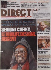 A la Une du Journal Direct Info du mercredi 12 Décembre 2012