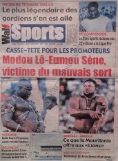 A la Une du Journal Walf Sports du Jeudi 13 Décembre 2012