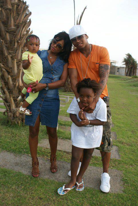 El Hadj Diouf et sa famille en vacances