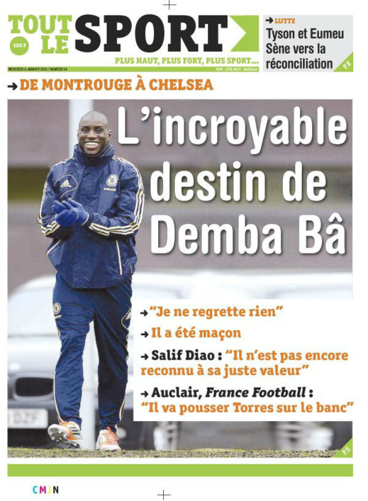 A la Une du Journal Tout Le Sport du mercredi 09 janvier 2013