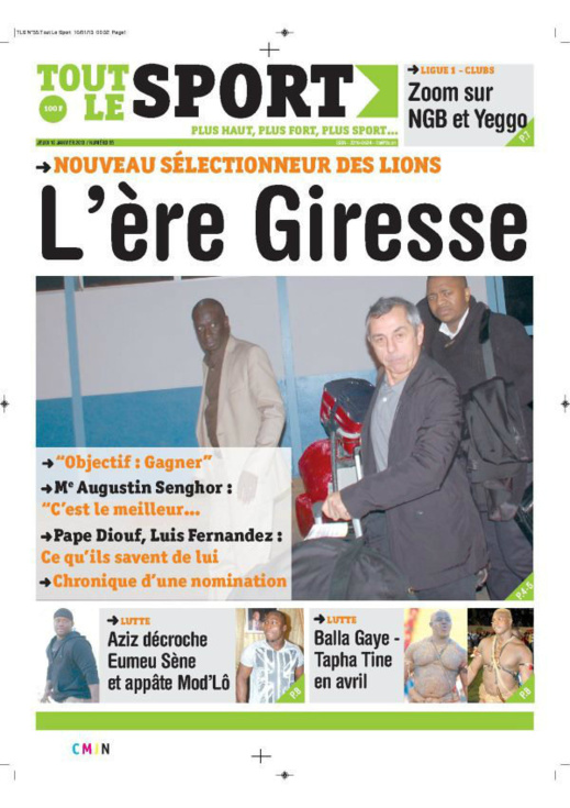 A la Une du Journal Tout le Sport du jeudi 10 janvier 2013