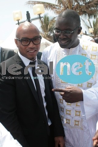 Le footballeur El Hadj Diouf avec l'ancien ministre Ibrahima Sall