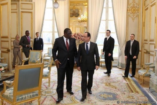 [Photos] Macky Sall reçu à l'Elysée par François Hollande