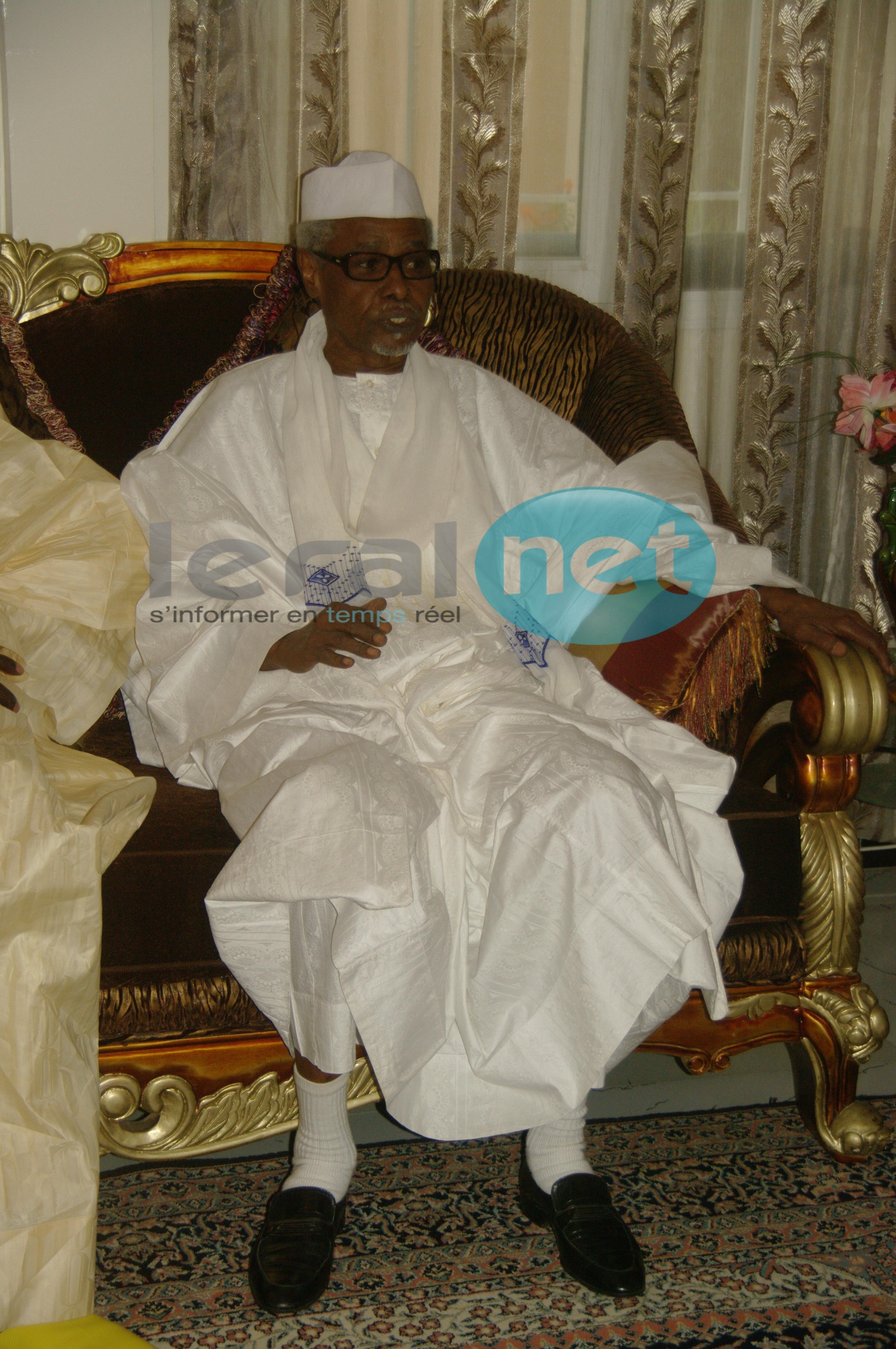 [Photos] Habré présente ses condoléances à la famille de Serigne Bassirou Diagne 