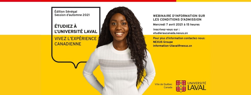 SENEGAL: ÉTUDIEZ À L’UNIVERSITÉ LAVAL, VIVEZ L’EXPÉRIENCE CANADIENNE