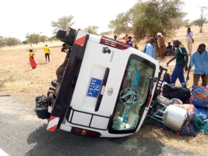 PHOTOS/ Axe Touba-Linguère: Un accident fait un mort et 8 blessés