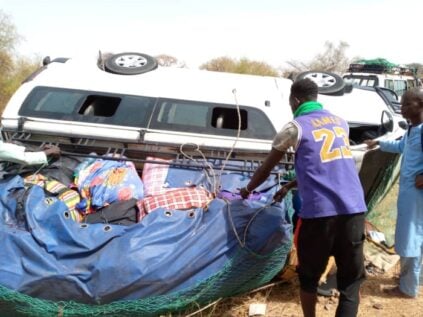 PHOTOS/ Axe Touba-Linguère: Un accident fait un mort et 8 blessés