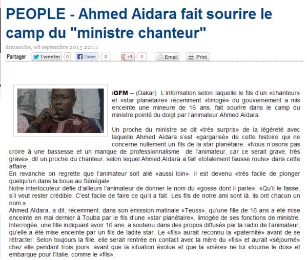 Le Gfm attaque via un communiqué,  Ahmed Aidara riposte. Ecoutez sa réaction