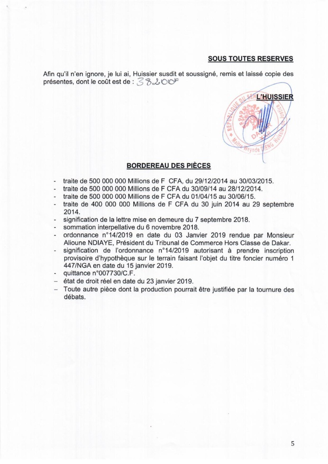 AFFAIRE DES 2 MILLIARDS: Les enquêteurs surpris par la légèreté de l’accusateur et la crédibilité des preuves fournies par Samuel Sarr