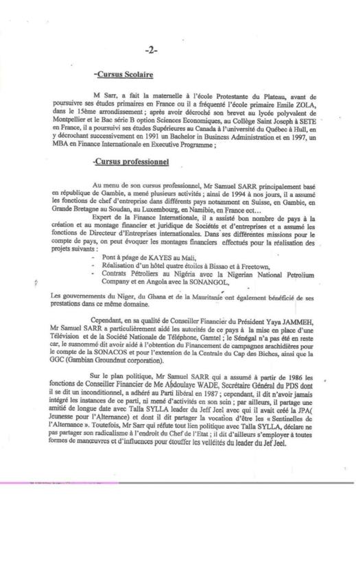 [Exclusif! Documents] Enquête sur les biens mal acquis : Et si Macky decide de témoigner pour Samuel Sarr!