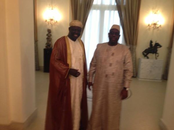 Abdoulaye Mountaha  Niass et son ami le Président Macky Sall