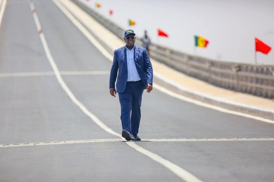 Le Président Macky SALL a inauguré ce samedi le Grand Pont à péage de Foundiougne.