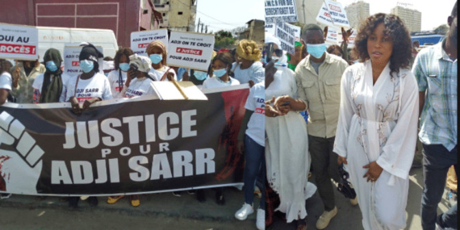 Tribunal : Une foule accompagne Adji Sarr (Photos)