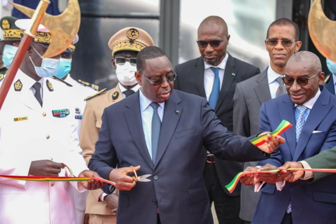 Inauguration Ecole de la Marine nationale / Macky Sall : «Plus de 90 % des flux commerciaux et des données informatiques, transitent par les océans»