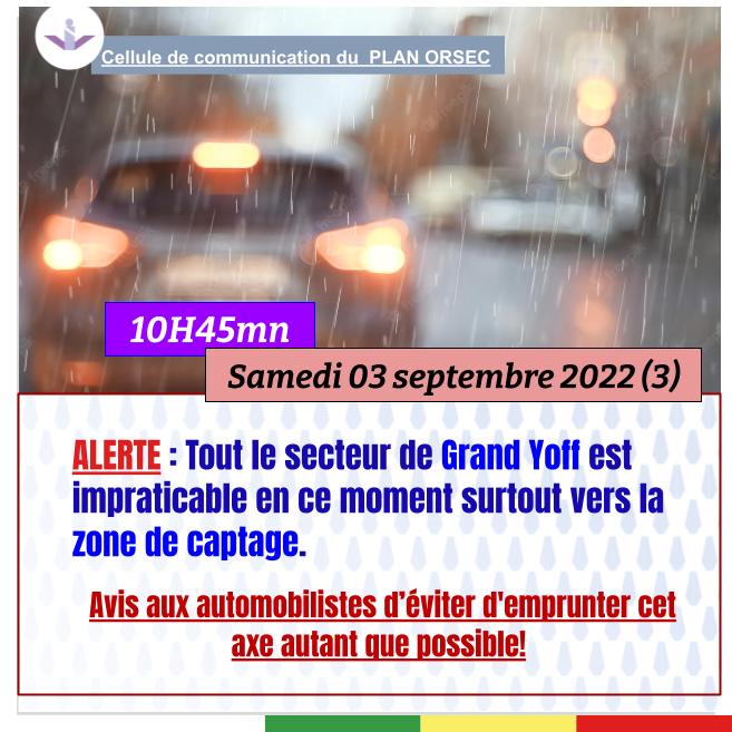 Samedi 03 septembre 2022: Ces routes impraticables et axes à éviter pour les automobilistes