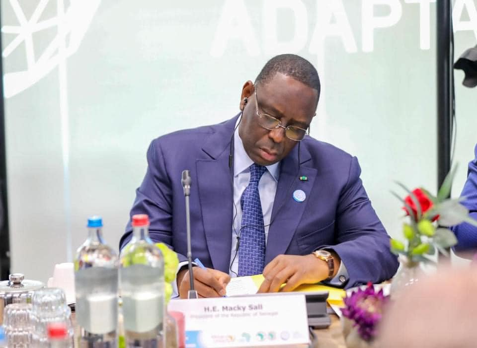 Sommet sur l'adaptation de l’Afrique au changement climatique: Macky Sall insiste sur l'urgence de sauver le continent