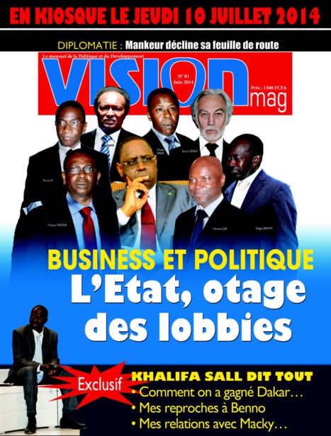 La une du magazine Vision Mag N°2