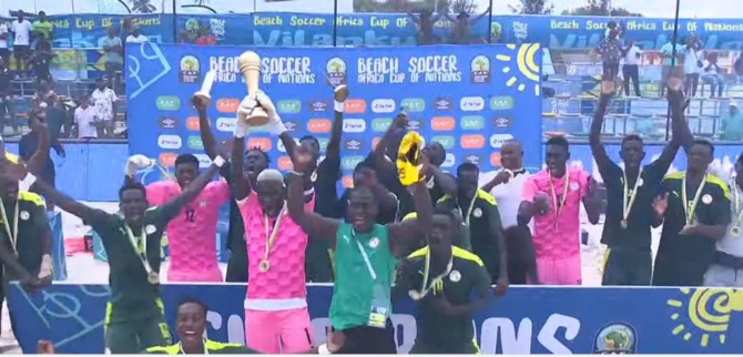 Finale CAN Beach Soccer : Le Sénégal élimine l'Egypte (2-2, 6-5), les "Lions" sacrés pour la 7e fois, la 4e consécutive