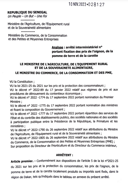 Baisse des prix: La mesure entre en vigueur ce samedi à 00h (Documents)