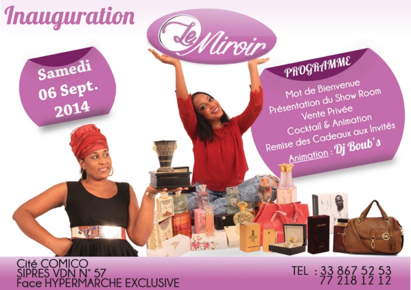 Les images de l'inauguration du show room "Le Miroir" 