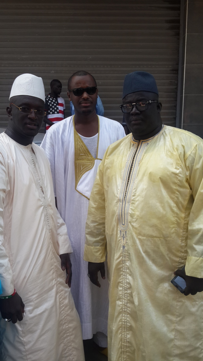 Mbaye Sène en compagnie de Thiam au baptême des jumeaux d'Aziz Ndiaye