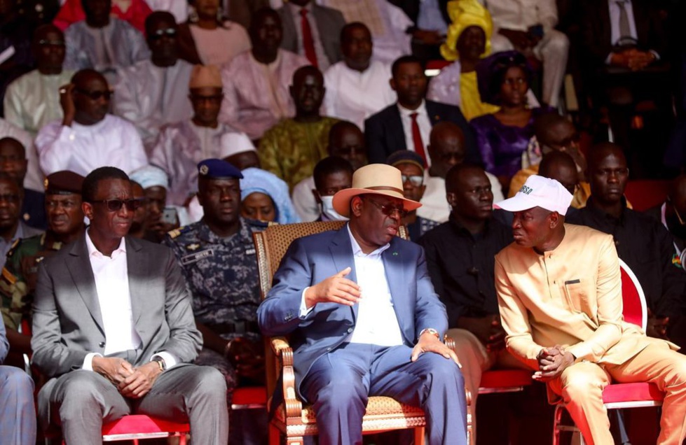 Grand Théâtre Doudou Ndiaye Rose de Dakar, le Président Macky Sall a présidé la cérémonie de remise de matériels agricoles