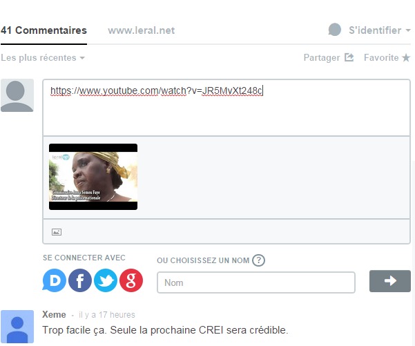 Du nouveau à Leral.net: Vous pouvez désormais inclure des images et des sons dans vos commentaires 