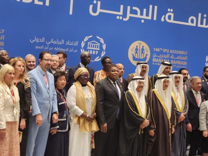 146ième AG de l'Union Interparlementaire : Dr Amadou Mame Diop , le Président de l’Assemblée nationale, est arrivé à Bahreïn.