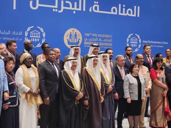 146ième AG de l'Union Interparlementaire : Dr Amadou Mame Diop , le Président de l’Assemblée nationale, est arrivé à Bahreïn.