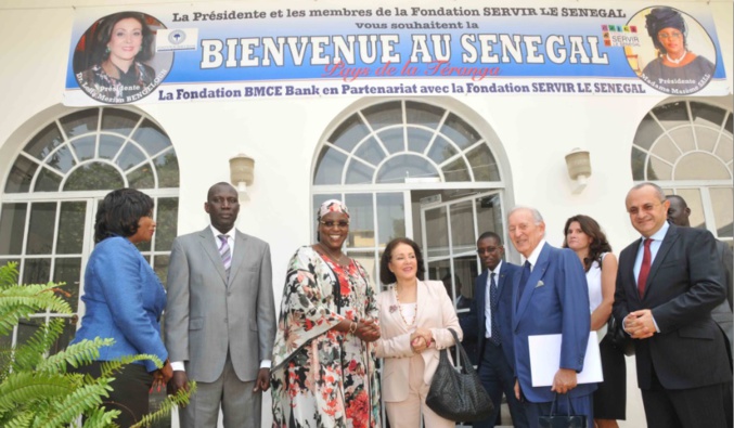 Quelques images de la signature du protocole d'accord entre "La Fondation Servir le Sénégal" et la BMCE Bank