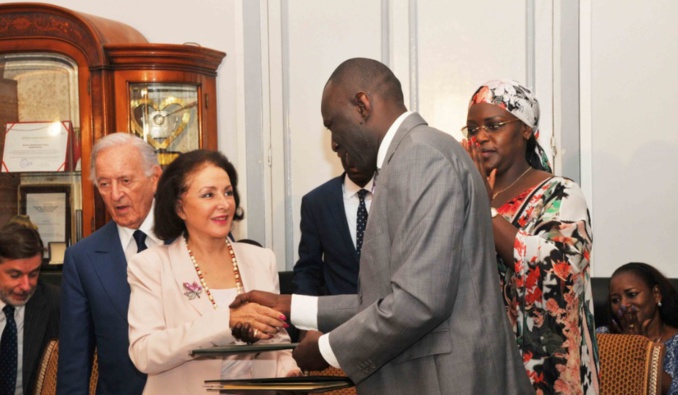 Quelques images de la signature du protocole d'accord entre "La Fondation Servir le Sénégal" et la BMCE Bank