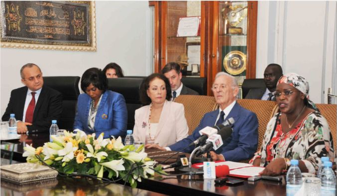 Quelques images de la signature du protocole d'accord entre "La Fondation Servir le Sénégal" et la BMCE Bank