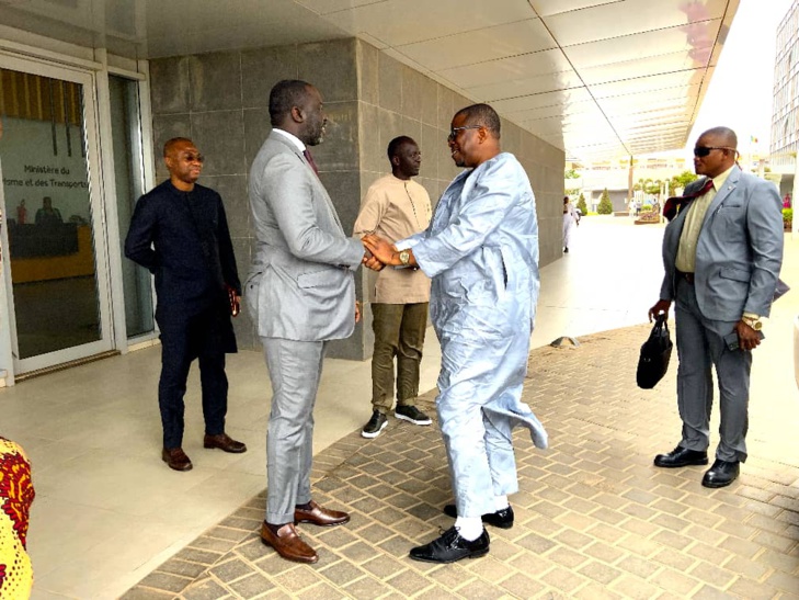 Photos/ Commerce: Rencontre entre Abdou Karim Fofana et son homologue gambien, Baboucar Joof