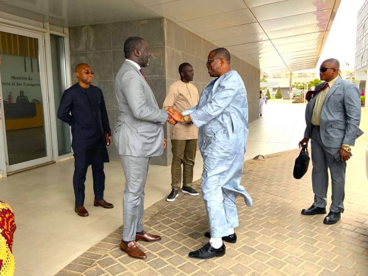 Photos/ Commerce: Rencontre entre Abdou Karim Fofana et son homologue gambien, Baboucar Joof