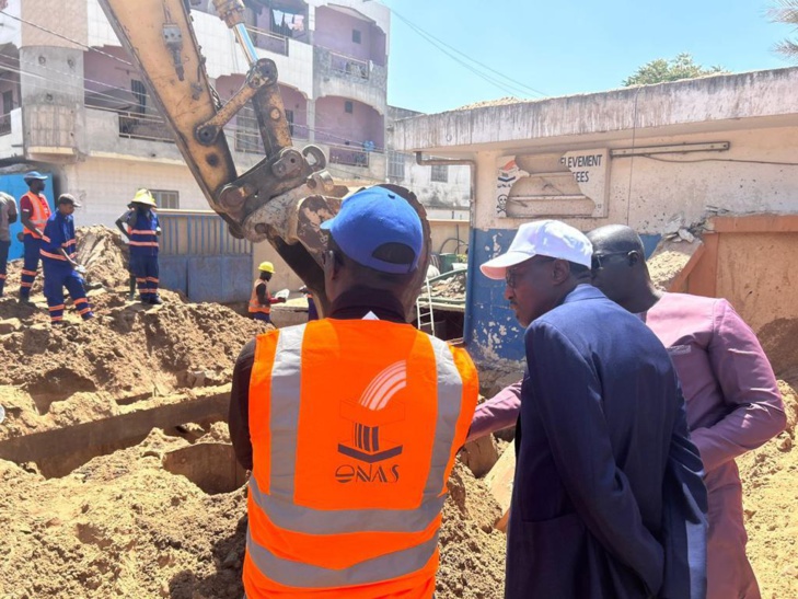 Remise en service de la station de Pikine Nord:  Mamadou Mamour Diallo, DG de l’ONAS rassure les riverains