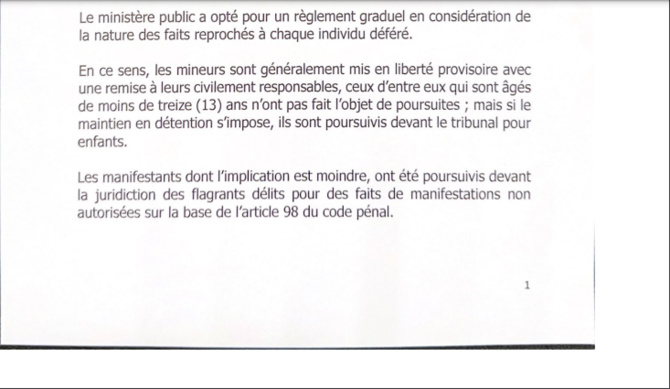 Poursuites de manifestants après les saccages : Le Procureur a requis l’ouverture d’informations judiciaires