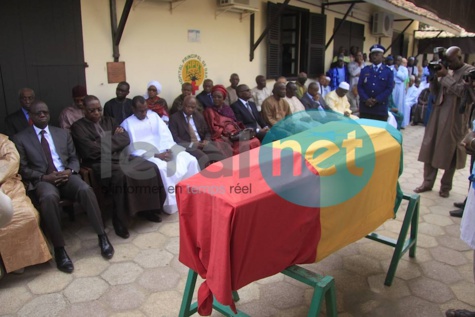 Les images de la levée du corps du président du Conseil constitutionnel, Cheikh Tidiane Diakhaté 