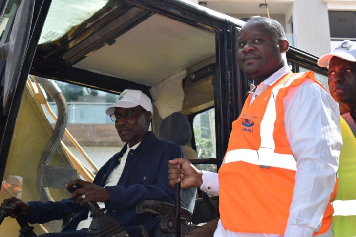 Cité Bellevue : Mamadou Mamour Diallo lance les travaux pour briser le cycle des inondations