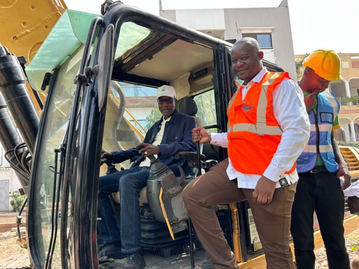 Cité Bellevue : Mamadou Mamour Diallo lance les travaux pour briser le cycle des inondations