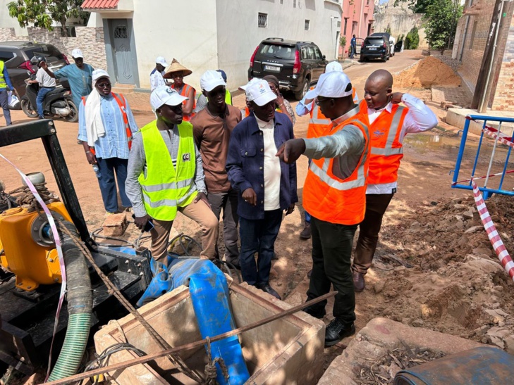 Cité Bellevue : Mamadou Mamour Diallo lance les travaux pour briser le cycle des inondations