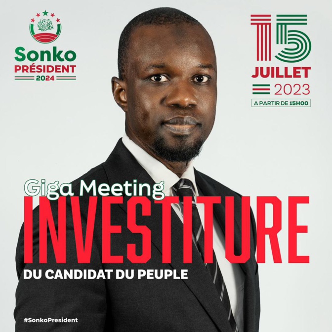 Présidentielle 2024 : Pastef Investit Ousmane Sonko