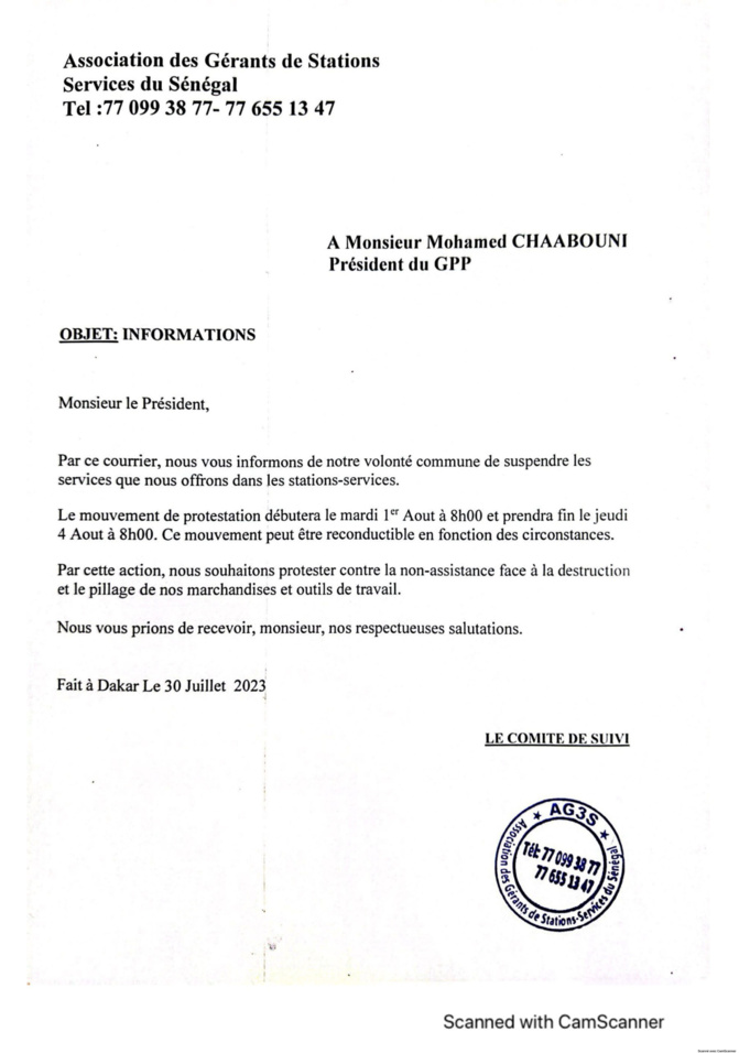 Vente de carburant : Les gérants de Stations Services du Sénégal décrètent 72 heures de grève à partir de demain