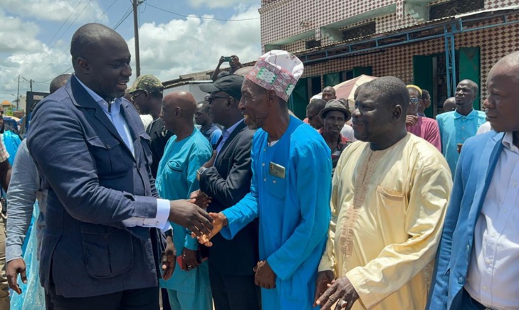 Photos/ Diaobé : Le Ministre du Commerce, Abdou Karim Fofana a réceptionné le nouveau complexe du marché sous régional, ce lundi