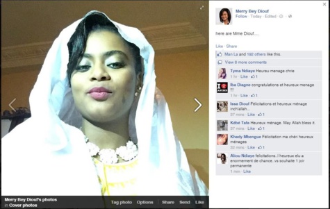 Merry Bèye annonce son mariage sur Facebook