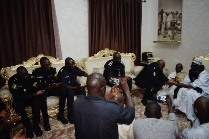 Photos/ Magal 2023: Le contrôleur général Modou Diagne, DG adjoint de la police nationale chez le khalife général des Mourides