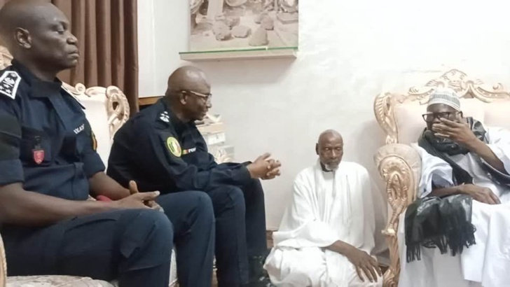 Photos / Magal 2023 : Le Contrôleur général Modou Diagne, DG adjoint de la Police nationale, chez le Khalife général des Mourides