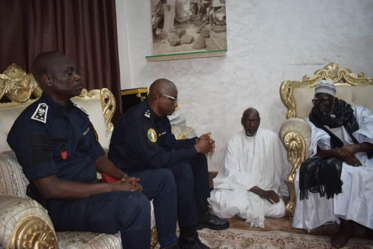 Photos/ Magal 2023: Le contrôleur général Modou Diagne, DG adjoint de la police nationale chez le khalife général des Mourides