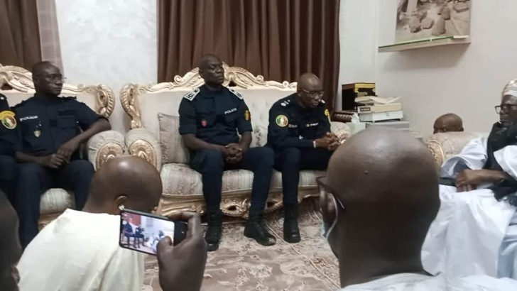 Photos/ Magal 2023: Le contrôleur général Modou Diagne, DG adjoint de la police nationale chez le khalife général des Mourides
