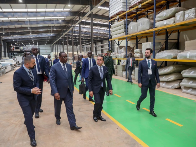 Pôle urbain de Diamniadio : Le Président Macky Sall a procédé ce mardi, à l’inauguration d’une nouvelle usine de meubles